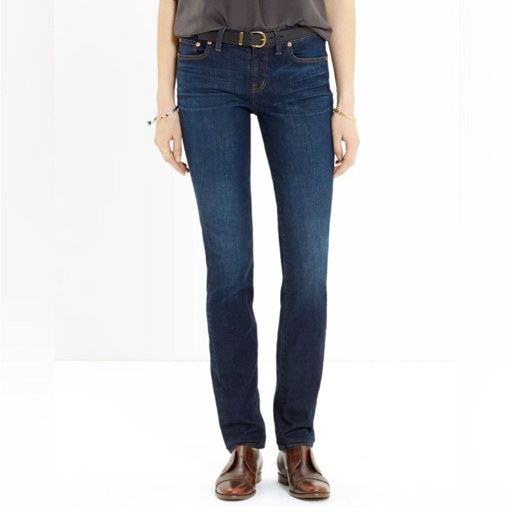 Madewell Alley Straight Jeans Size 26 Dark Wash Denim